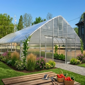 Serre agricole à simple travée Skyplant avec structure galvanisée pour la culture de légumes et de fleurs - Product Image 1