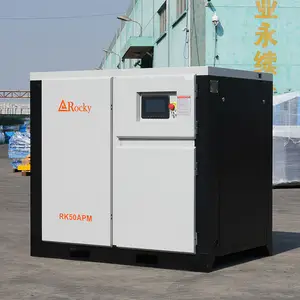 Industrial Electric Screw Compressor Machines 37kw 50hp Pm Motor Vsd Rotary Screw Air Compressor