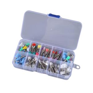 Attrezzature chirurgiche mediche ospedaliere di laboratorio all'ingrosso 100 pz/scatola tazza per profia in silicone e metallo di quattro pagine - Product Image 1