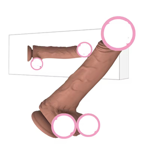 Juguete sexual femenino con ventosa en forma de oruga, consolador con ventosa, consolador en forma de oruga, consolador realista con ventosa - Product Image 1