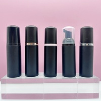 Botol Pompa Busa Plastik Kosong 30ml 50ml 60ml 100ml 120ml 150ml 200ml bening pink Hitam PET Botol Pompa Busa Pembersih Wajah Mousse