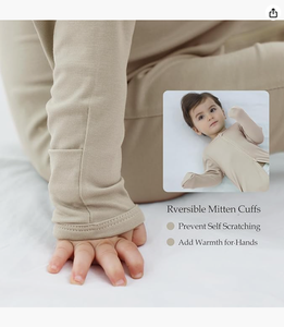 Personalización de Fábrica |   Pijama para Bebé con Puños para Manoplas y Cremallera Bidireccional, Mameluco para Bebés Niños y Niñas de 0 a 24 Meses - Product Image 2