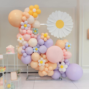 Kit de Guirnalda de Globos Daisy Macaron, Arco de Globos de Látex Estilo Boho, Decoración para Fiestas de <span class=keywords><strong>Cumpleaños</strong></span> de Verano, Baby Shower, Globos Daisy - Product Image 2