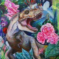 Kit de Bricolage Mural en Diamant pour Enfants : Peinture Diamantée Motif Dinosaure Mignon et Fleur de Dessin Animé – Idéal pour Chambre et Salon – Décoration Murale Maison – Offre Spéciale
