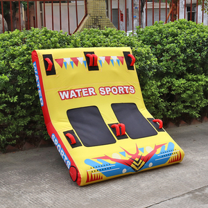 เรือยางลากจูงสำหรับ 2 คน รุ่น FDS พร้อมจุดลากด้านหน้าและด้านหลัง ผลิตจากวัสดุ PVC และไนลอน ขนาด 64x49x27 นิ้ว สำหรับผู้ชายและผู้หญิง - Product Image 2