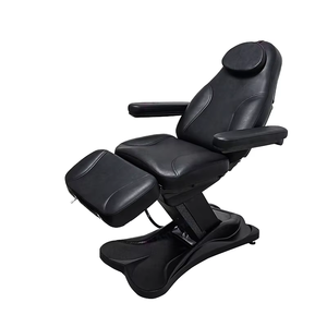 블랙 모던 다기능 전동 뷰티 접이식 베드 타투 베드 수술 의자 3/4 모터 미용실용 - Product Image 4