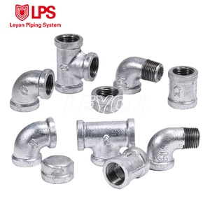 Raccord de tuyauterie en fonte malléable noire <span class=keywords><strong>Leyon</strong></span> FM UL pour la lutte contre l'incendie, coude réducteur en fer galvanisé fileté BSP NPT - Product Image 5