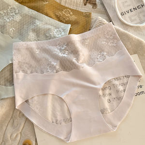 新スタイル レディース プラスサイズ ハイライズ レース下着 セクシー 通気性 腹部をカバーする 跡が残らない 快適 ナイロンコットン - Product Image 6