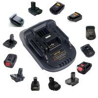 Adaptateur de convertisseur de batterie Li-ion interchangeable 100 modèles pour outils de perçage sans fil BOSCH/Makita/DEWALT/Milwaukee 18V-20V