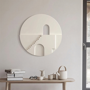 Personnalisé <span class=keywords><strong>prix</strong></span> de gros usine conception originale sculpture sur bois fait à la main 3D peint à la main mur oeuvre Art mural - Product Image 3