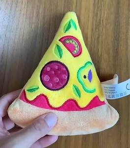 Yeni toptan fart oyuncaklar Fast Food öğle Pizza tasarım tatlı şişirilmiş peluş köpek oyuncaklar gıcırtılı peluş oyuncak köpek - Product Image 5