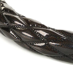 Popular cuero de lujo de moda colorido cuero <span class=keywords><strong>brillante</strong></span> estampado logotipo personalizado cubierta del <span class=keywords><strong>volante</strong></span> del coche - Product Image 3