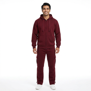 Chándal con Capucha Estampado y Lavado Ácido Personalizado para Invierno, Ropa de Entrenamiento de Alta Calidad, Estilo Urbano Deportivo Unisex 2 en 1 - Product Image 1