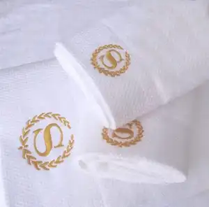 Hilton Egyptian Plush White 100% Herramientas de ducha de algodón turco genuino Toalla cómoda Juego de baño de hotel de lujo