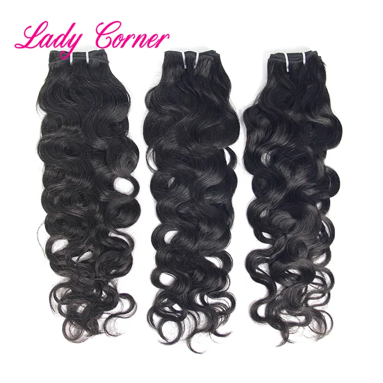 Brazilian Italian weave 100% natural wavy human hair extension, 10a grade virgin natural wave remy hair