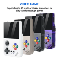 Console de jeu portable M19 Connectivité TV Écran 3.5 pouces 64 Go Jeux rétro Console de jeu vidéo portable Console R36S