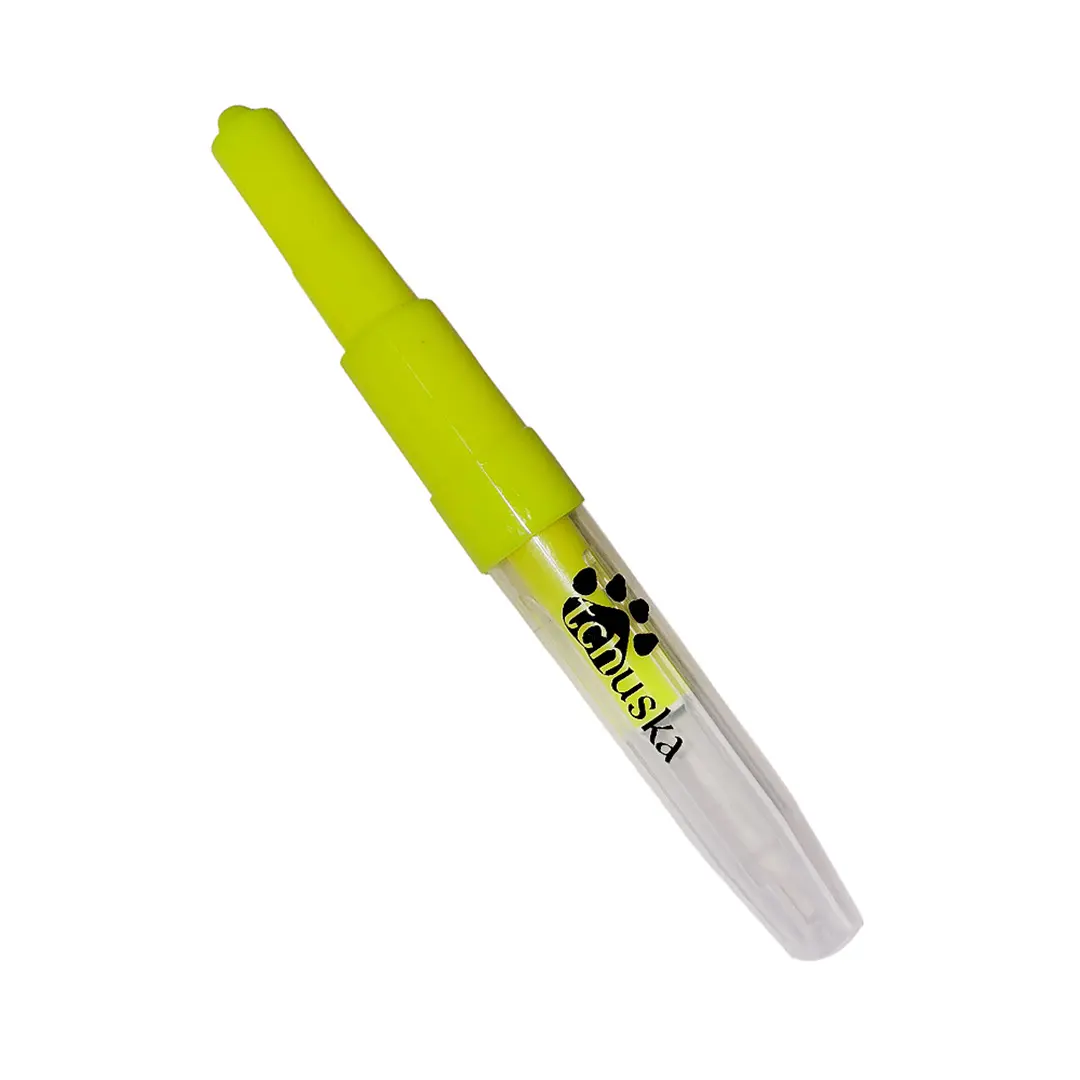 Creative Yellow Blow Pen Tchuska-Stylo soufflant pour une coloration et un tatouage rapides sur la fourrure des animaux domestiques