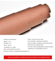 Échantillons Gratuits |   Cuir écologique végétalien recyclé de 1,2 mm, matériau en cuir synthétique PU microfibre pour les empeignes de bottes et de baskets