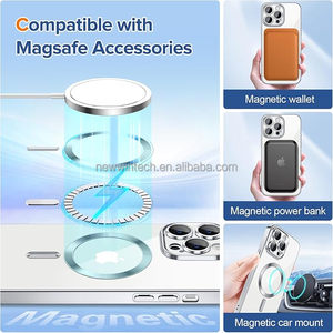 Cover Magnetica per Telefono in Morbido TPU Trasparente con Placcatura CD per <span class=keywords><strong>iPhone</strong></span> 17 Air 17 Promax 16 15 <span class=keywords><strong>Pro</strong></span> <span class=keywords><strong>Max</strong></span> 14 13 <span class=keywords><strong>12</strong></span> con Protezione per Obiettivo Fotocamera - Product Image 2