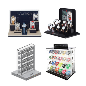 Soporte de exhibición de reloj de piso de acrílico moderno Diseño libre con precio de fábrica para sala de exposición de relojes de marca de centro comercial - Product Image 2