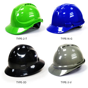 그린 ABS 플라스틱 소재 유전 산업 안전 헬멧 커스텀 로고 만들기 공사 토목 하드 모자 - Product Image 2