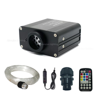 Moteur d'éclairage LED à fibres optiques en aluminium 16W Mini Twinkle, fibres de 1,0 mm, contrôle par application mobile, garantie de 3 ans pour éclairage de voiture Starlight