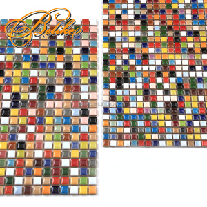 Carrelage de mosaïque coloré en céramique, 1 pièce, avec motif arc-en-ciel, décoration murale, accessoire pour décor d'intérieur Durable - Product Image 4