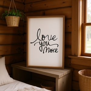 Panneau mural en bois Parisloft Love You More 12,3x19'' Décoration rustique style ferme pour mariage et maison - Product Image 2