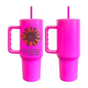 Gobelet isotherme H3.0 de 40 oz en acier inoxydable à double paroi, vierge, coloré mat brillant, avec couvercles, pour impression DIY par sublimation - Product Image 5