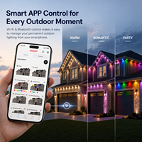 Kit d'éclairage LED extérieur permanent Gouly personnalisé 24V 36V avec contrôle Wi-Fi RGBW, étanche IP68 pour les fêtes