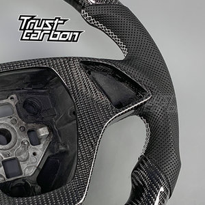 Volante in Fibra di Carbonio Personalizzato per Chevrolet <span class=keywords><strong>Corvette</strong></span> C7 C6 C8 Camaro Cruze SS ZL1 2010-2019 - Product Image 4