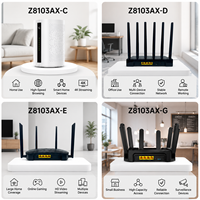 Router Inalámbrico AX3000 WiFi 6 OpenWrt, 1WAN+3LAN Gigabit, Mesh, VPN, Firewall, QoS, Antenas Externas Personalizadas
