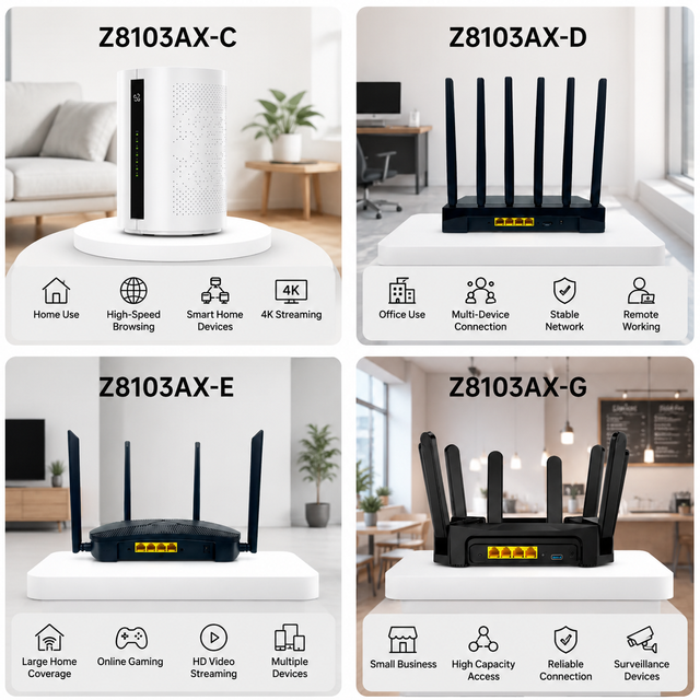 AX3000 Wireless WiFi 6 OpenWrt Router 1WAN+3LAN Gigabit Mesh VPN Firewall QoS External Antennas Customized