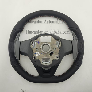 Volante de Cuero de Último Diseño para Volkswagen Golf Polo Passat, Modificación de Volante, Volante Universal - Product Image 6
