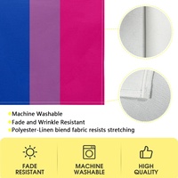 Chemin de table en polyester à motif arc-en-ciel personnalisé, avec impression bisexe, pour la décoration de la maison, du comptoir de cuisine et des tables de réception
