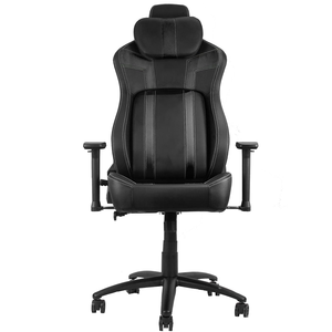 <span class=keywords><strong>Chaise</strong></span> de jeu moderne en cuir respirant noir de qualité supérieure, pivotante 3D, inclinable multi-angles avec <span class=keywords><strong>coussin</strong></span> en mousse à mémoire de forme - Product Image 3