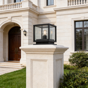 Lámpara de Pared Exterior Impermeable Senzhao de Nuevo Diseño, con Patrón Decorativo para Esquinas, Iluminación Superior e Inferior - Product Image 3