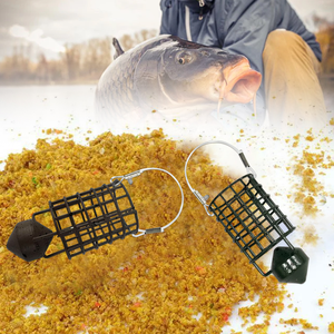 Lovita Distributeur d'appâts en acier inoxydable avec tête lestée 30g-100g, robuste, écologique, durable, pour lancer longue distance, pour la pêche à la <span class=keywords><strong>carpe</strong></span> - Product Image 2
