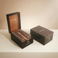 Boîte d'emballage personnalisée moderne pour produits de beauté médicaux, boîte rigide en papier OEM, matériaux recyclés pour ampoules, sérum, ensemble de soins de la peau, coffret cadeau cosmétique