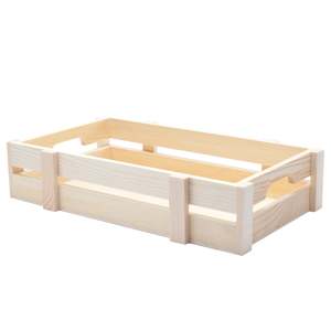 Scatola cesto regalo in legno naturale 35 cm x 21 cm x 7.5 cm - Product Image 1