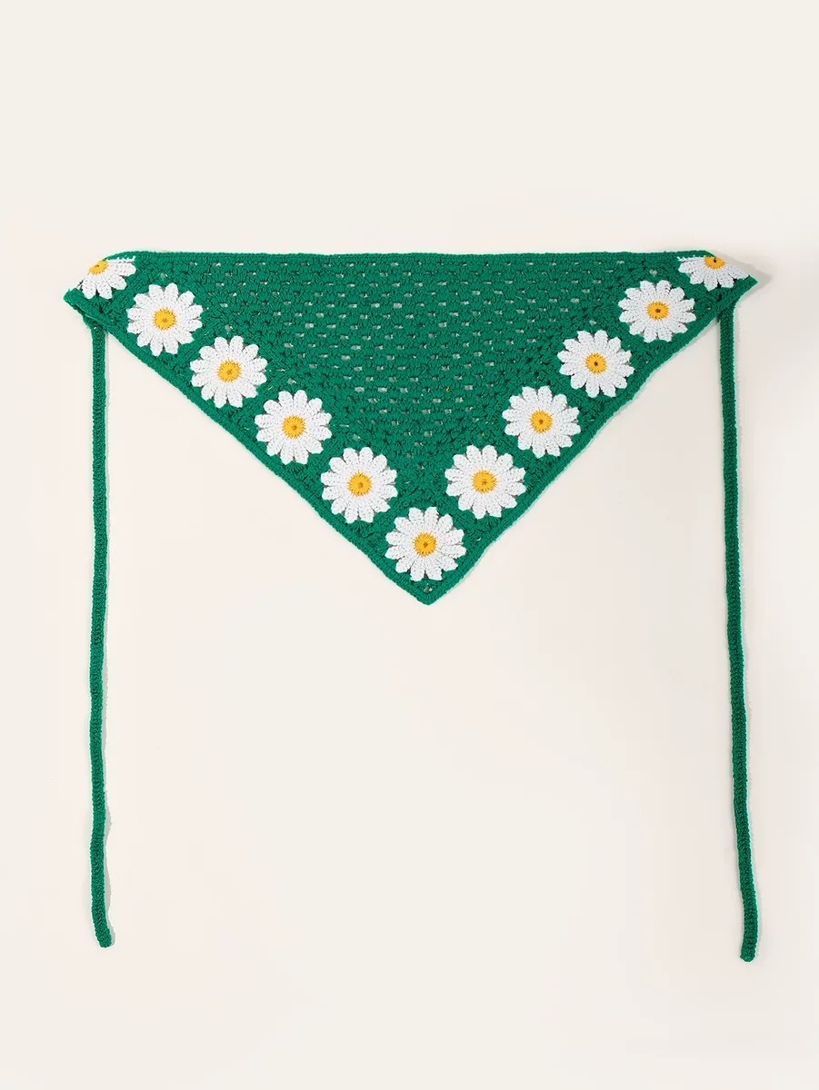 Lot De 9 Bandanas Cheveux Femme - Coton Triangulaire élastique - Motifs Bohèmes Fleuris - Taille Unique Ajustable - Pour Femmes, Filles - Cadeau