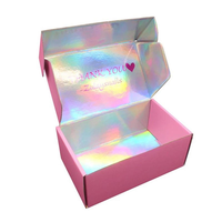 Maßgefertigte Rosa Wellpappe-Versandboxen Luxuriöse Kleinunternehmen-Verpackung Geschenkboxen für Kosmetik Schmuck E-Commerce