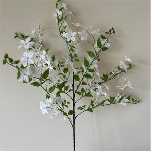 C-162 Rosas Artificiales Pequeñas <span class=keywords><strong>de</strong></span> 7 Cabezas, Estilo Americano, Flores <span class=keywords><strong>de</strong></span> Seda, Jazmín, 65 cm, Decoración <span class=keywords><strong>de</strong></span> Lujo para Interiores del Hogar - Product Image 4