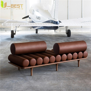 Divano Lounge in Pelle Classico UB1002, Divani Kanepe Bankstel Hoekbank Sofy Salon, Mobili per Soggiorno - Product Image 1