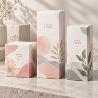Boîte en carton blanc personnalisée, boîte pliante en carton ivoire pour emballages cadeaux, cosmétiques