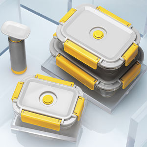 Pour IKOO ensemble de récipients de stockage de nourriture en verre <span class=keywords><strong>joint</strong></span> sous vide étanche avec pompe électrique micro-ondable pour les cadeaux - Product Image 6