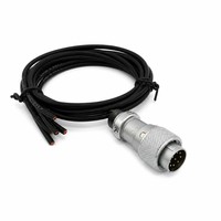 Connecteur circulaire d'aviation étanche WS16 à 9 broches mâle, IP68, avec verrouillage par vis, fiche de câble métallique pour l'automatisation industrielle