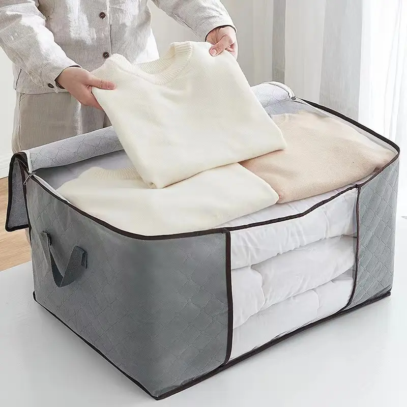 Large Clothes Storage Bag Non-woven Household Quilt Storage Bag super large cloths storage bags