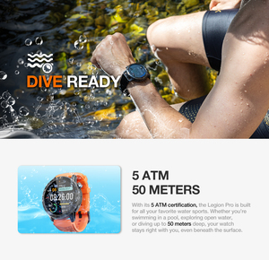 Yac W1 Pro GPS Bản Đồ Ngoại Tuyến 5ATM IP68 Không Thấm Nước 100 + Thể Thao Chế Độ Golf Bơi Người Đàn Ông Của Thông Minh Đồng Hồ Hombre Thông Minh Đồng Hồ Cho Nam Giới - Product Image 3