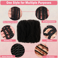 Cheveux Afro Kinky en vrac pour Passion Twists, Cheveux synthétiques doux pour tresses africaines et torsades